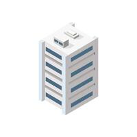 Building Icon On White Background vector