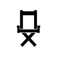 Director chair illustrated on white background vector