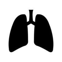 Lungs Illustrated on white background vector