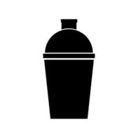 Cocktail shaker illustrated on white background vector