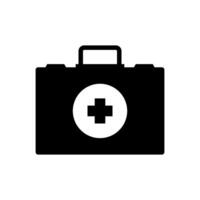 médico bolso ilustrado en blanco antecedentes vector