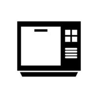 Microwave oven illustrated on white background vector