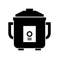 Rice cooker illustrated on white background vector