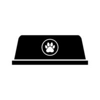 Dog bowl illustrated on white background vector