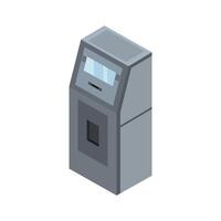 Atm Icon On White Background vector