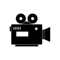 Movie camera illustrated on white background vector