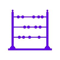 Abacus illustrated on white background vector