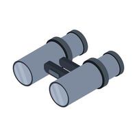 Isometric binoculars on a background vector