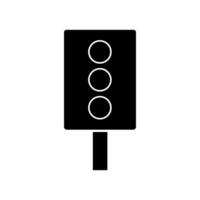Traffic light illustrated on a white background vector