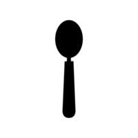 Spoon illustrated on white background vector