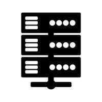 Server illustrated on white background vector