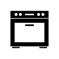Oven illustrated on white background vector