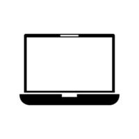 Laptop illustrated on white background vector