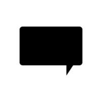 Speech bubble illustrated on white background vector