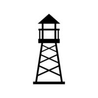 Illustrated watch tower vector