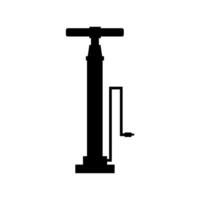 Bike pump illustrated on white background vector