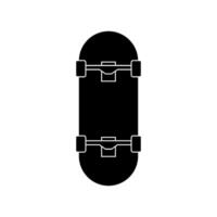 Skateboard illustrated on white background vector