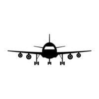 Airplane illustrated on white background vector