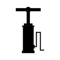 Bike pump illustrated on white background vector