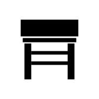 Bar stool illustrated on white background vector