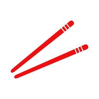 Chopstick illustrated on white background vector