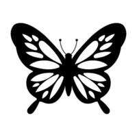 mariposa sobre fondo blanco vector