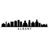 Illustrated Albany skyline vector