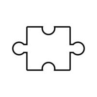 Illustrated puzzle on white background vector