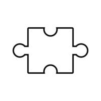 Illustrated puzzle on white background vector