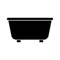 Bathtub illustrated on white background vector