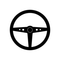 Steering wheel illustrated on white background vector