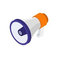 Megaphone Icon On Background vector