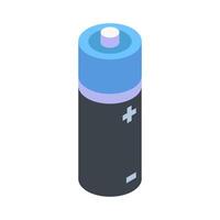 Isometric battery on a background vector