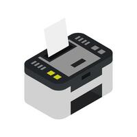 Printer Icon On Background vector