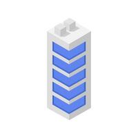 Isometric Skyscraper Icon On Background vector