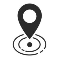 Maps pin Location map icon on white background vector