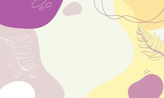 Hand drawn flat design abstract doodle background vector