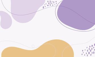 Hand drawn flat design abstract doodle background vector