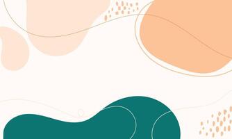 Hand drawn flat design abstract doodle background vector