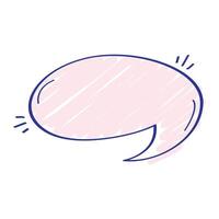 Vector speech bubble icon flat design isolated white background