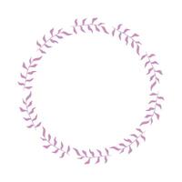 Vector hand drawn spring floral frame
