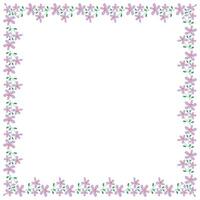 vector handdrawn spring floral frame concept