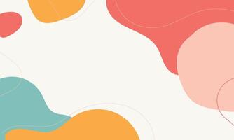 Hand drawn flat design abstract doodle background vector