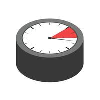 Timer icon illustration on white background vector