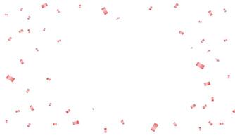 Vector pink confetti background for decoration various festive celebrations vector illustration