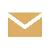 Vector envelope mail icon isolated on white background vector illustration