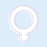 Female symbol on a transparent background vector