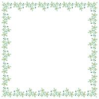 vector handdrawn spring floral frame concept