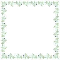 vector handdrawn spring floral frame concept