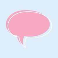 colorful speech bubble illustration on white background vector